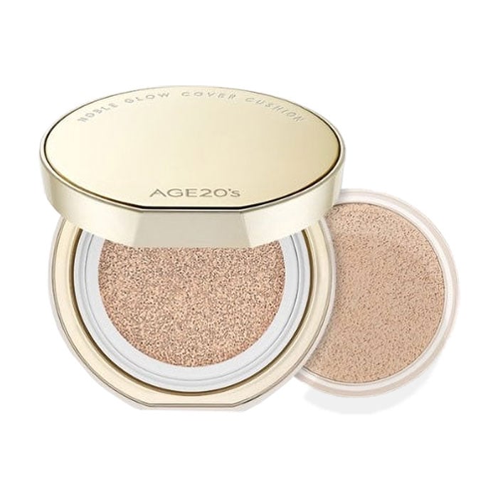 Тональний кушон для обличчя AGE 20's Noble Glow Cover Cushion SPF 40/PA+++, 23 Neutral Beige, 12 г (+ змінний блок, 12 г)